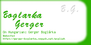 boglarka gerger business card